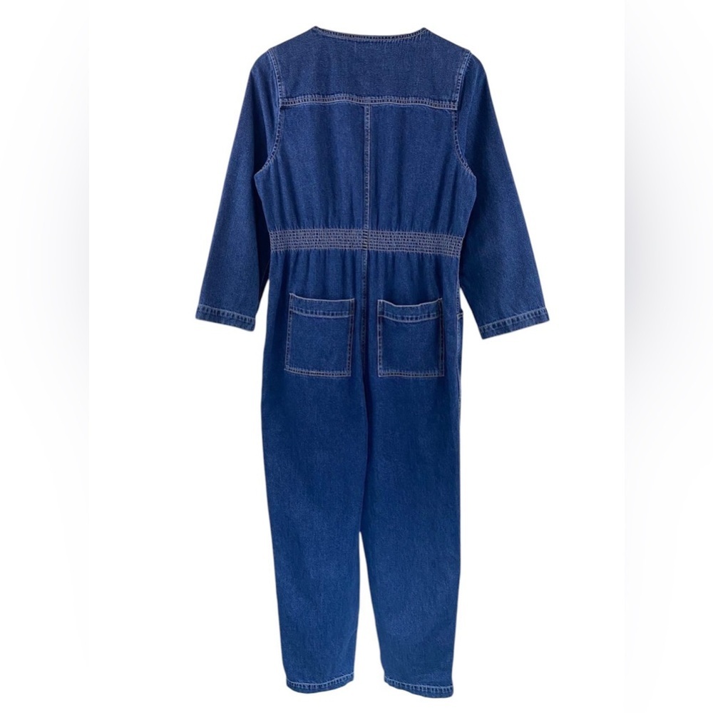 MADEWELL Denim Patch Pocket Coverall Jumpsuit in Amfield Wash - Picture 6 of 14